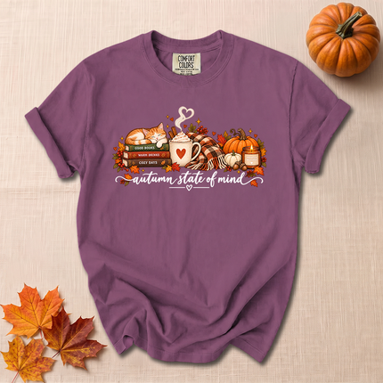 Comfort Colors Autumn State of Mind Cozy Fall Pumpkin T-Shirt