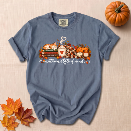 Comfort Colors Autumn State of Mind Cozy Fall Pumpkin T-Shirt