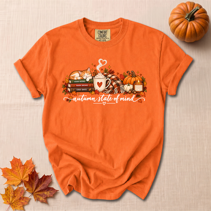 Comfort Colors Autumn State of Mind Cozy Fall Pumpkin T-Shirt