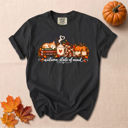 Comfort Colors Autumn State of Mind Cozy Fall Pumpkin T-Shirt