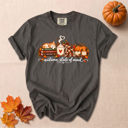 Comfort Colors Autumn State of Mind Cozy Fall Pumpkin T-Shirt