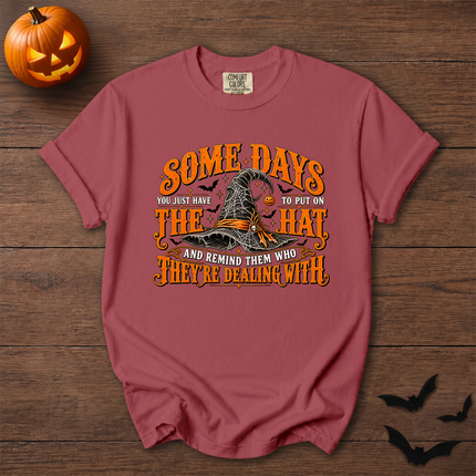 Comfort Colors Funny Witch Hat Halloween Quote T-Shirt