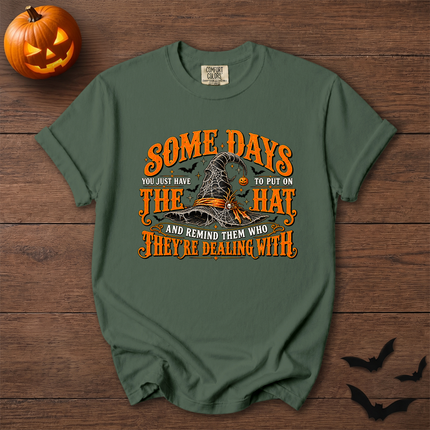 Comfort Colors Funny Witch Hat Halloween Quote T-Shirt