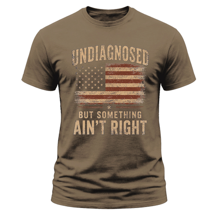 Undiagnosed But Something Ain’t Right Faded Americana T Shirt