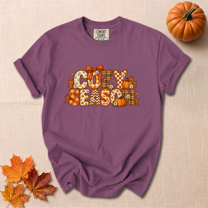 Comfort Colors Cozy Season Pumpkin Retro Fall T-Shirt