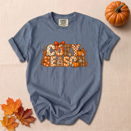 Comfort Colors Cozy Season Pumpkin Retro Fall T-Shirt