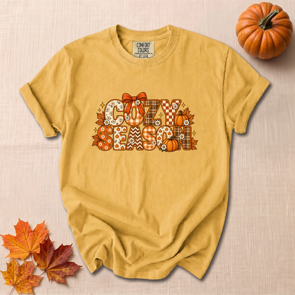 Comfort Colors Cozy Season Pumpkin Retro Fall T-Shirt