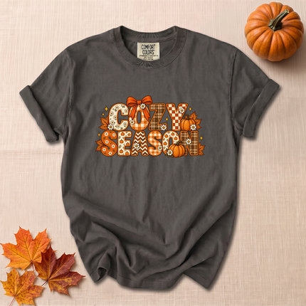 Comfort Colors Cozy Season Pumpkin Retro Fall T-Shirt
