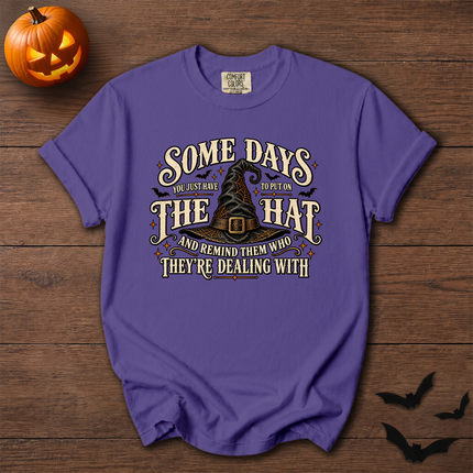 Comfort Colors Witch Hat Halloween Some Days T-Shirt