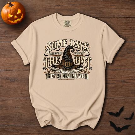 Comfort Colors Witch Hat Halloween Some Days T-Shirt