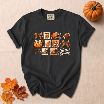 Comfort Colors Football Season Fall Pumpkin Cheer T-Shirt