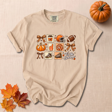 Comfort Colors Football Season Fall Pumpkin Cheer T-Shirt