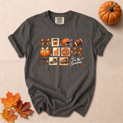 Comfort Colors Football Season Fall Pumpkin Cheer T-Shirt