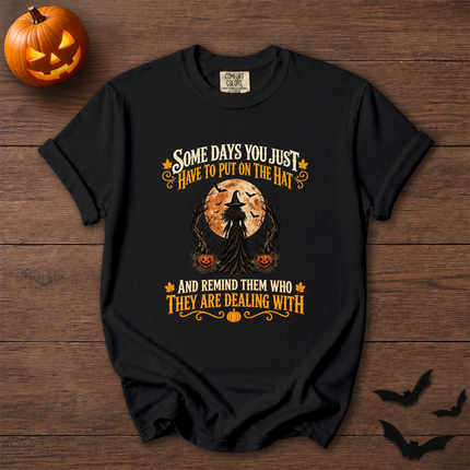 Comfort Colors Witch Full Moon Halloween Quote T-Shirt