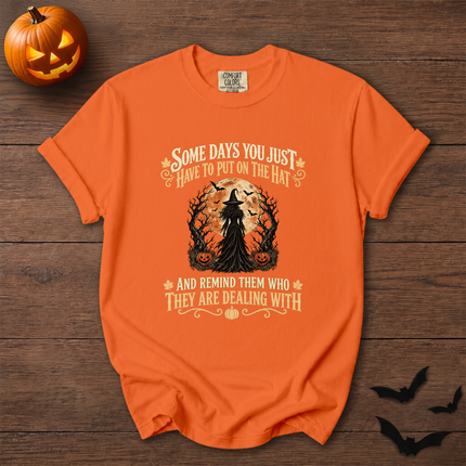 Comfort Colors Witch Full Moon Halloween Quote T-Shirt