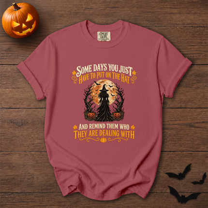 Comfort Colors Witch Full Moon Halloween Quote T-Shirt