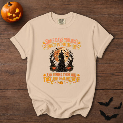 Comfort Colors Witch Full Moon Halloween Quote T-Shirt