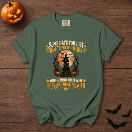 Comfort Colors Witch Full Moon Halloween Quote T-Shirt