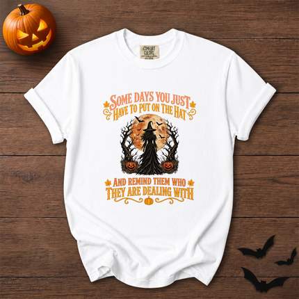 Comfort Colors Witch Full Moon Halloween Quote T-Shirt