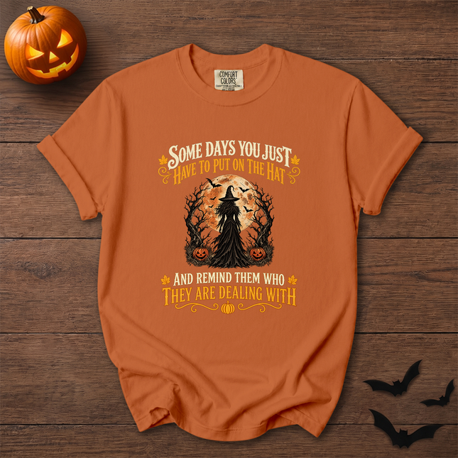 Comfort Colors Witch Full Moon Halloween Quote T-Shirt