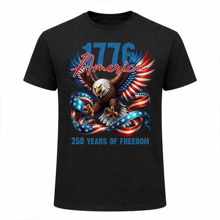 1776 America 250 Years of Freedom Patriotic T-Shirt