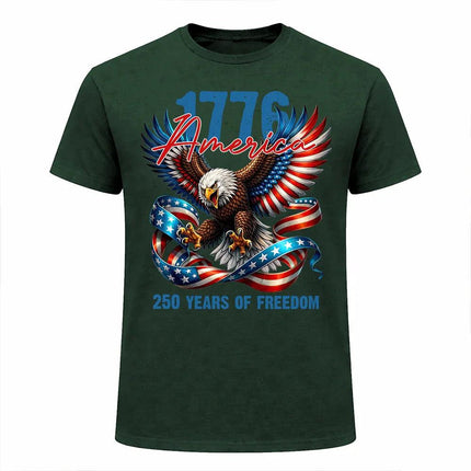 1776 America 250 Years of Freedom Patriotic T-Shirt