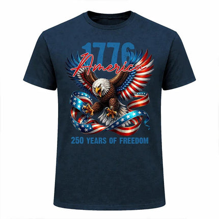 1776 America 250 Years of Freedom Patriotic T-Shirt