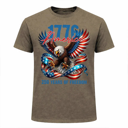 1776 America 250 Years of Freedom Patriotic T-Shirt