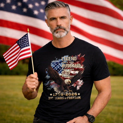 Personalized 250 Years of Freedom Patriotic T-Shirt America 250