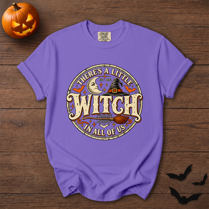 Comfort Colors Theres A Little Witch In All Of Us Halloween T-Shirt