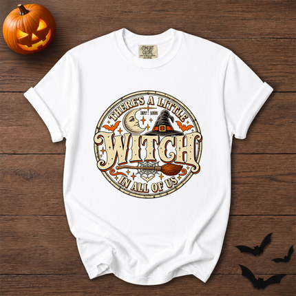 Comfort Colors Theres A Little Witch In All Of Us Halloween T-Shirt