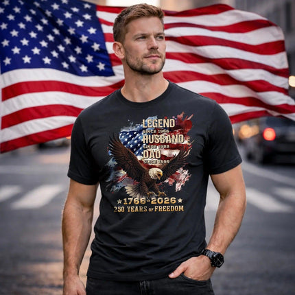 Personalized 250 Years of Freedom Patriotic T-Shirt America 250