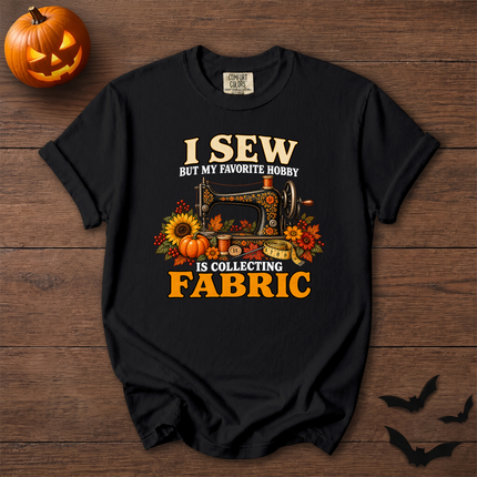 Comfort Colors I Sew Collecting Fabric Fall Halloween Sewing T-Shirt