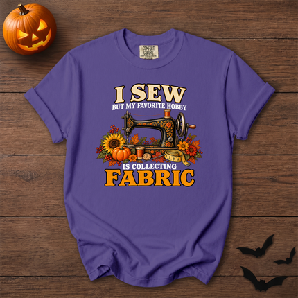 Comfort Colors I Sew Collecting Fabric Fall Halloween Sewing T-Shirt