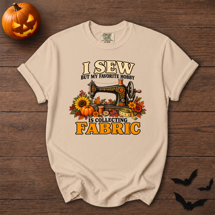 Comfort Colors I Sew Collecting Fabric Fall Halloween Sewing T-Shirt