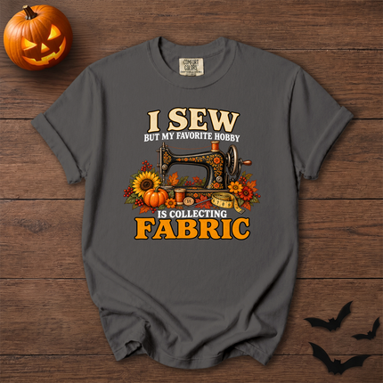 Comfort Colors I Sew Collecting Fabric Fall Halloween Sewing T-Shirt