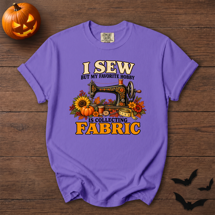 Comfort Colors I Sew Collecting Fabric Fall Halloween Sewing T-Shirt