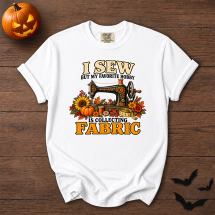 Comfort Colors I Sew Collecting Fabric Fall Halloween Sewing T-Shirt