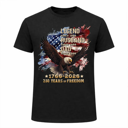 Personalized 250 Years of Freedom Patriotic T-Shirt America 250