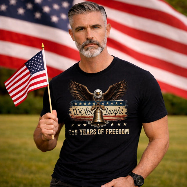 We The People Liberty Bell 250 Years Patriotic T-Shirt