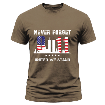 25th Anniversary Patriot Day 911 United We Stand Never Forget T-Shirt
