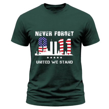 25th Anniversary Patriot Day 911 United We Stand Never Forget T-Shirt