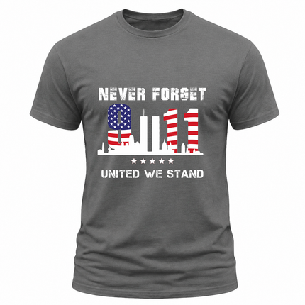 25th Anniversary Patriot Day 911 United We Stand Never Forget T-Shirt