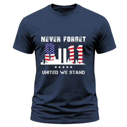 25th Anniversary Patriot Day 911 United We Stand Never Forget T-Shirt