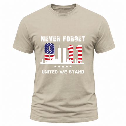 25th Anniversary Patriot Day 911 United We Stand Never Forget T-Shirt