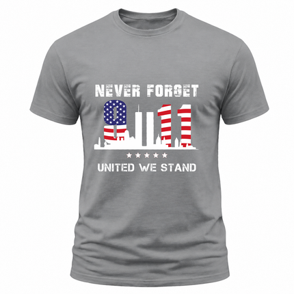 25th Anniversary Patriot Day 911 United We Stand Never Forget T-Shirt