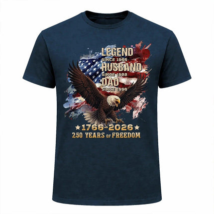 Personalized 250 Years of Freedom Patriotic T-Shirt America 250