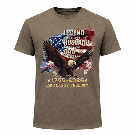 Personalized 250 Years of Freedom Patriotic T-Shirt America 250