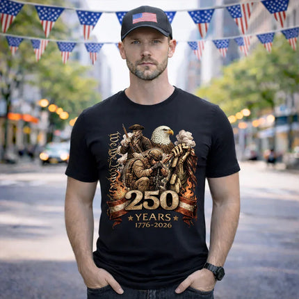 We The People Military Veteran Patriotic T-Shirt America 250