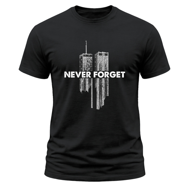 25th Anniversary Patriot Day 911 Never Forget Memorial T-Shirt